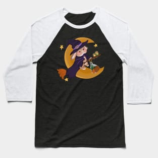 Flying Little Bunny WItches _ Bunniesmee Baseball T-Shirt